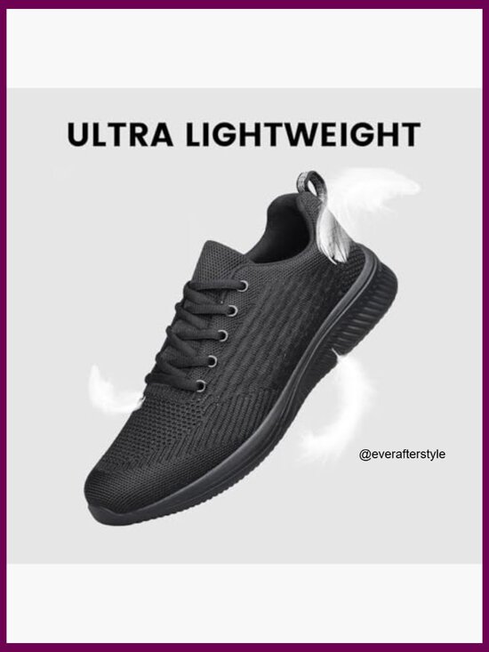 Ultra Lightweight Breathable Mesh Walking Running Athletic Shoes